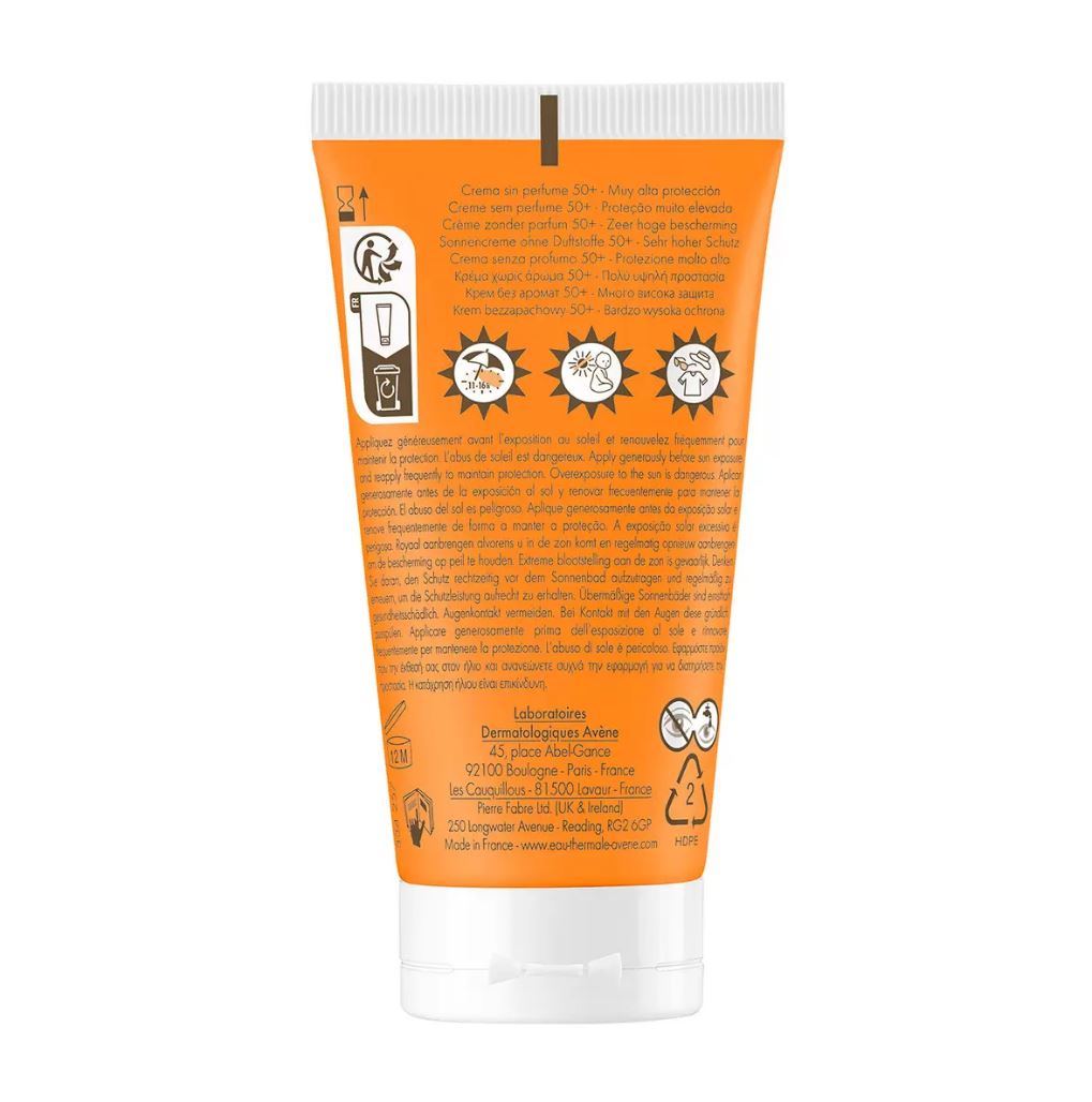 Avène Crema Fotoprotectora sin Color FPS50+ 50 ml