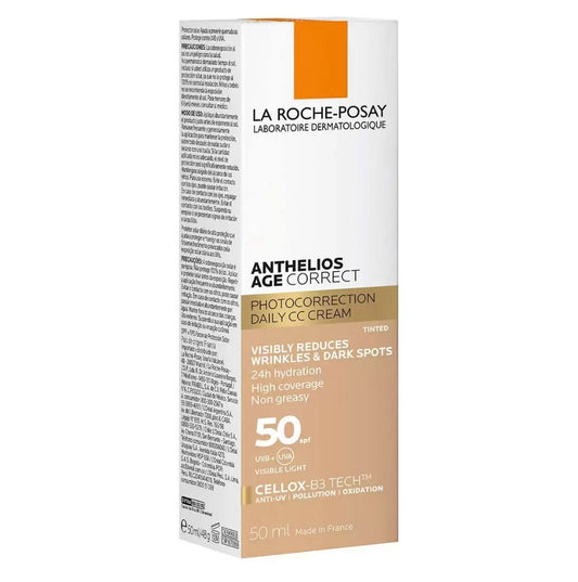 La Roche-Posay Anthelios Age Correct CC Cream Sunscreen with Tint SPF 50+, 50ml