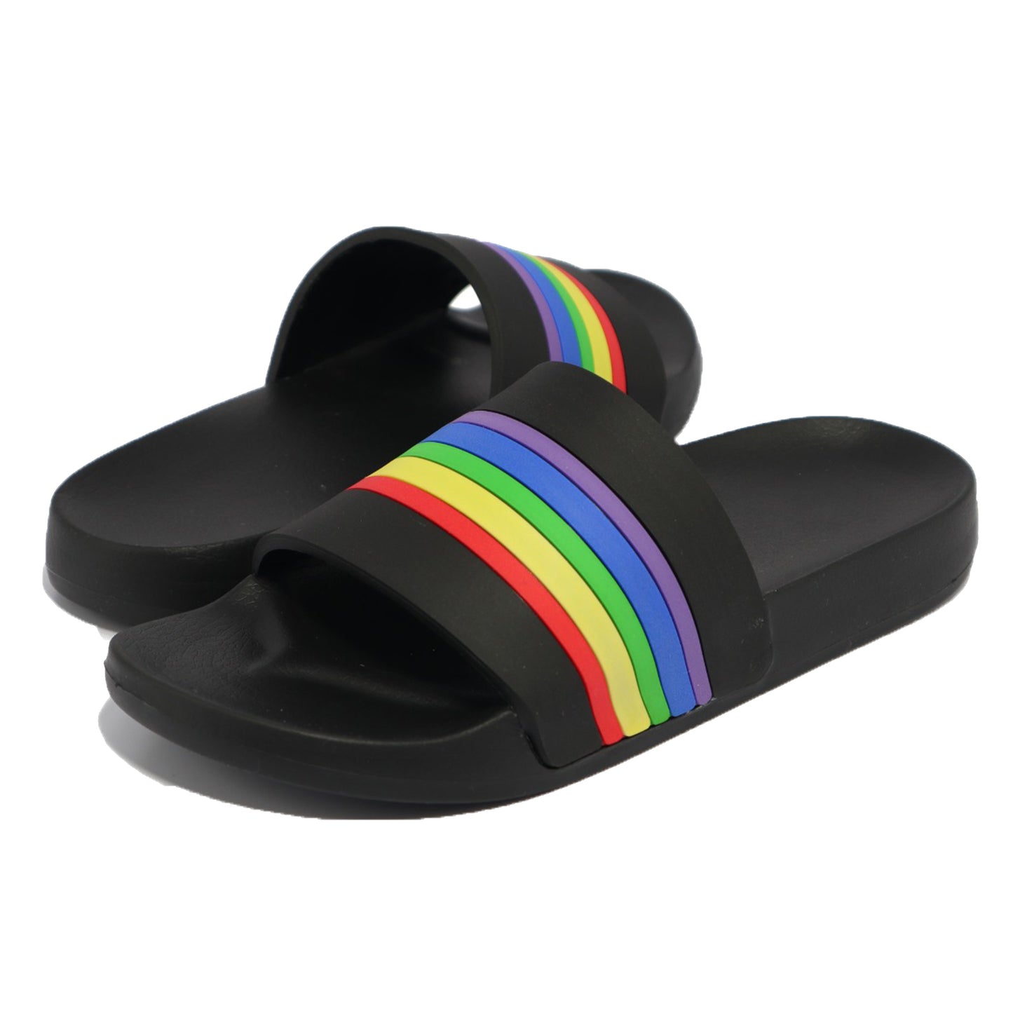 Slide Pride Rainbow Black BA